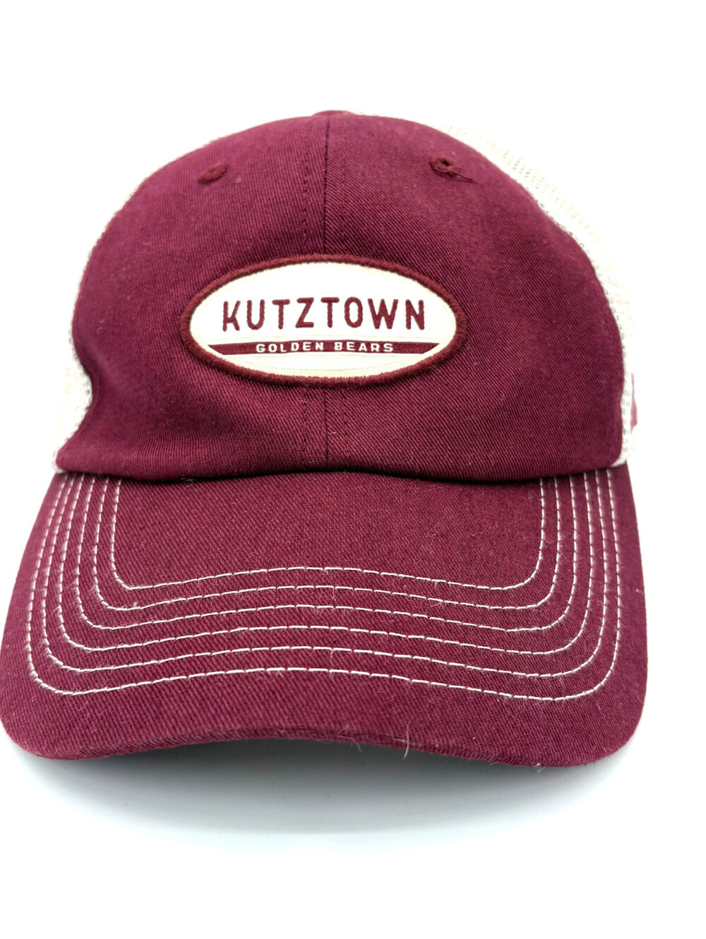 Russell Kutztown Golden Bears Mesh Adjustable Snapback Trucker Burgundy Cap
